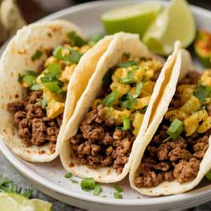 3 Tacos De Picadillo