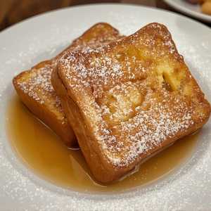 Skillet French Toast with Powdered Sugar