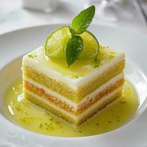 KEY LIME TRES LECHES, LIME CURD
