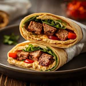 Hummus with Shish Kabob