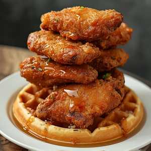 Waffle with 6 Pc Wings