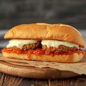 Eggplant Parmigian Sandwich