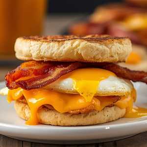 Egg Sandwich with Cheddar Cheese