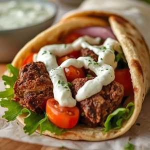 Gyro Shawerma Sandwich + 1 Side