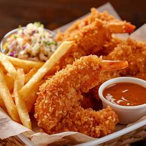 Dumb Luck Coconut Shrimp