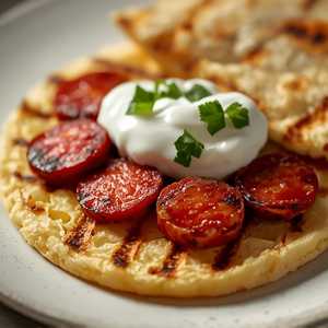 Arepa Con Chorizo