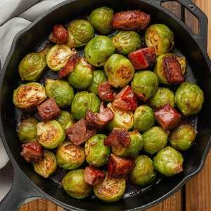 Brussels Sprouts & Crispy Pork