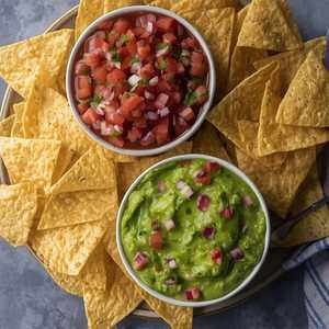Chips with Salsa & Guacamole