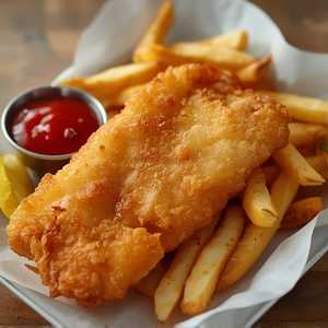 Alaskan True Cod Fish and Chips, 1 Pc.