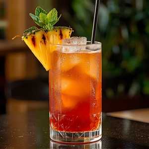 Grilled Pineapple Mai Tai