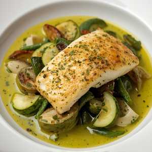 Herb-Crusted Alaskan Halibut