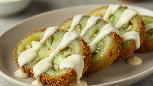 Fried Green Tomatoes (w/ Sandwich Sauce)