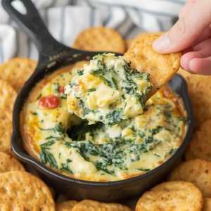 CAST IRON SPINACH & ARTICHOKE DIP