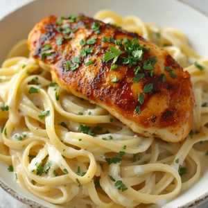 Blackened Fettuccine Alfredo