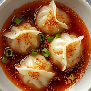 Wonton Dumplings In Spicy Chili Oil