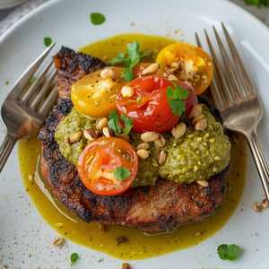 Grilled Klingeman Farms Pork Cheeks