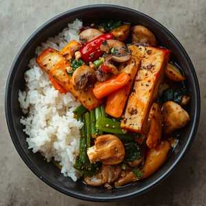 Malaysian Buddhist Special Sauce with Rice