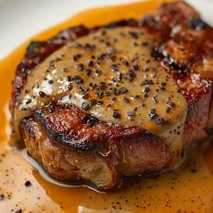 Dry Aged NY Strip au Poivre