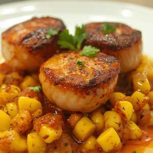 BBQ SPICED SEA SCALLOPS