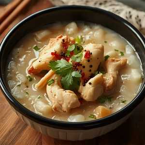 CHÁO GÀ / Rice Porridge with Chicken