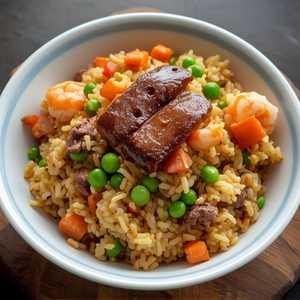 Shrimp & B.B.Q. Pork Fried Rice