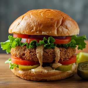 Mid-East Veggie Burger
