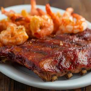 Ribs & Shrimp Combo