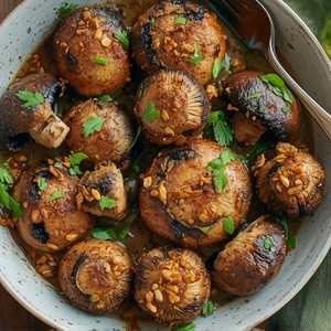 Grilled Confit Mushrooms