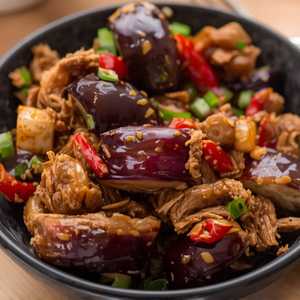 Garlic Sauce Eggplant w/ Shredded Pork