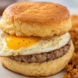 Sausage Biscuit with Egg Meal