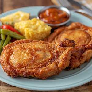 Fried Pork Chop Dinner (2 Chops)