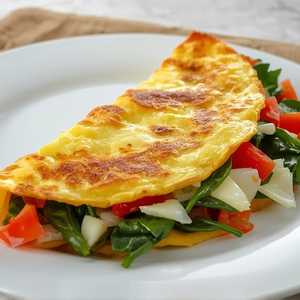 Loaded Veggie Omelette