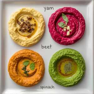 Rainbow Hummus Plate