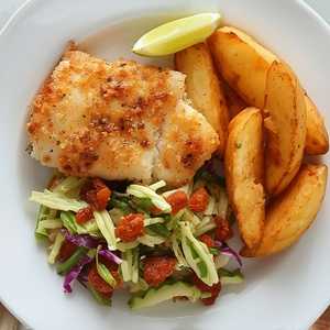 Cod, Salt & Vinegar Crusted