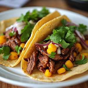 Smoked Brisket Street Taco Plate