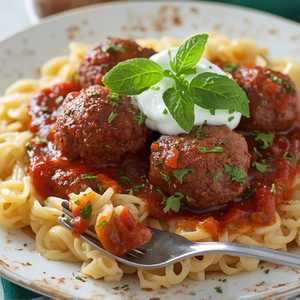 Braised Lamb Meatballs