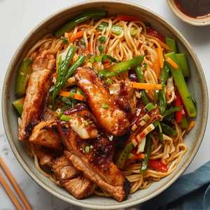 XÁ XÍU / Cha-Siu Pork Stir-Fried Noodles
