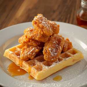chicken and waffles