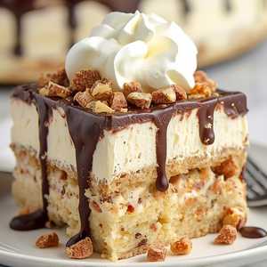 Butterfinger Ice Cream Cake