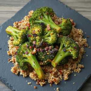 Grilled Broccolini & Spicy Quinoa