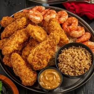 Bayou Fish & Shrimp Platter