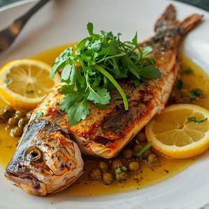Roasted Mediterranean Branzino