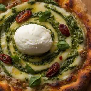 Pesto Burrata Pizza