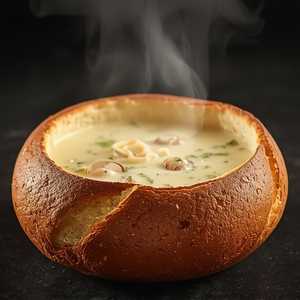 Fresh House Baked Sourdough Bread Bowl