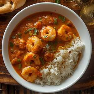 TX Shrimp Vindaloo