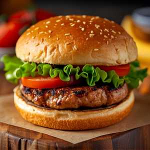 Big Pink Turkey Burger