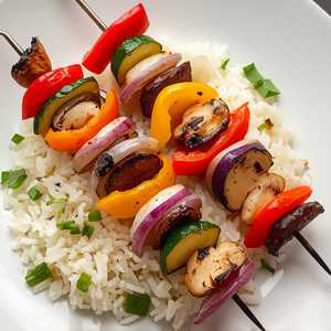 Grilled Vegetarian Shishkabob