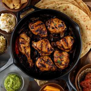 Adobo-Grilled Chicken Fajitas
