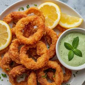 FRIED MEDITERRANEAN SQUIDS