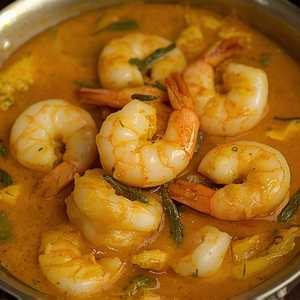 Burmese Style Curry Prawn